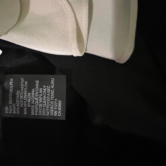 NWT: JAY GOODFREY BLACK & WHITE RUFFLE DRESS, SZ: 4 - Picture 13 of 15